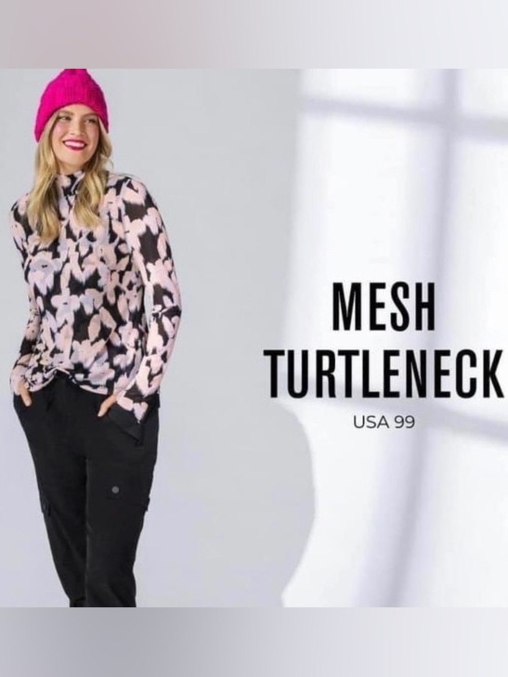 Cabi Style 4422 Mesh Turtleneck- like new!